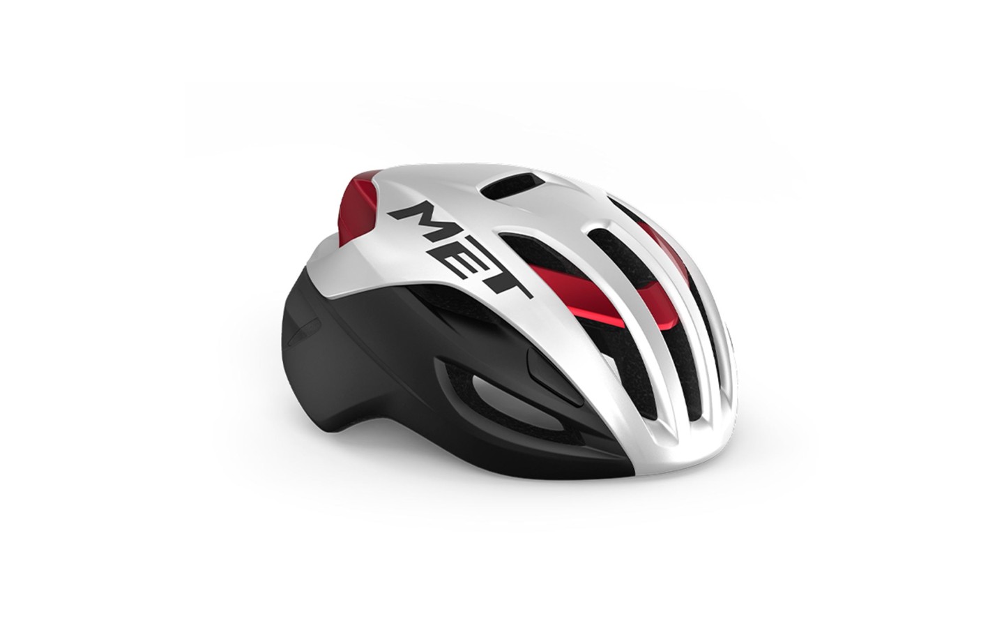 CASCO MET RIVALE MIPS BLANCO/NEGRO/ROJO