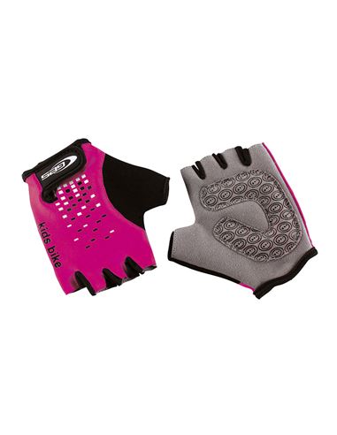 GUANTES GES NIÑO KIDS BIKE ROSA/NEGRO