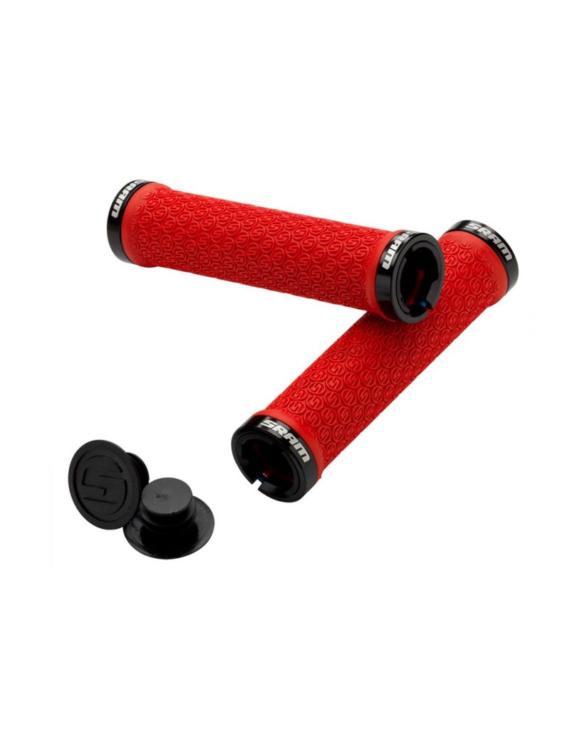 PUÑOS SRAM LOCKING GRIPS ROJOS DOUBLE CLAMP