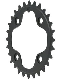 PLATO MTB NEGRO 28 DIENTES (2X10)